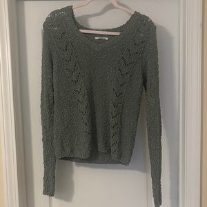 O'Neill Open-Knit Sage Scoop Neck Sweater
